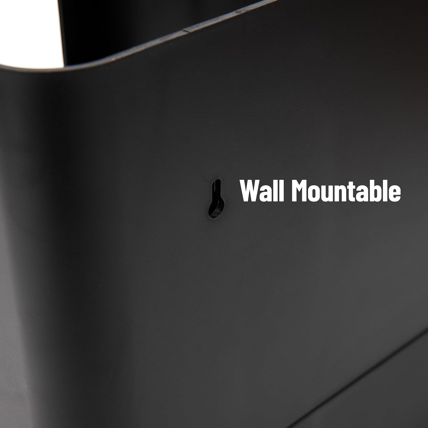 6 Compartment Upright Breakroom Coffee Condiment and Cup Storage Organizer, Black, 13.5 X 4.30 X 12