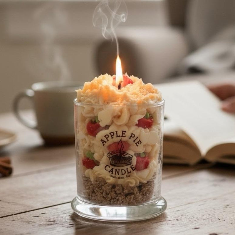 Apple Pie Candle - Perfect for Holiday - Scented Wax Candle with Apple Pie Scent